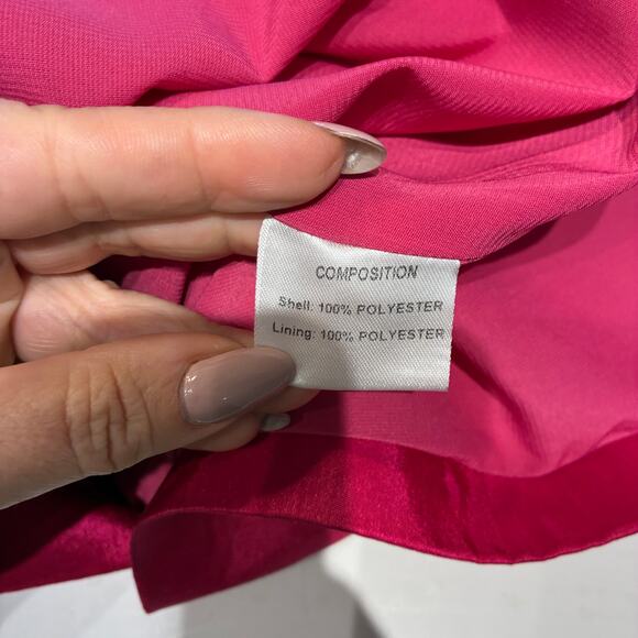 Alieva Fuchsia Strapless Cocktail Dress Sz Medium - Picture 6 of 10